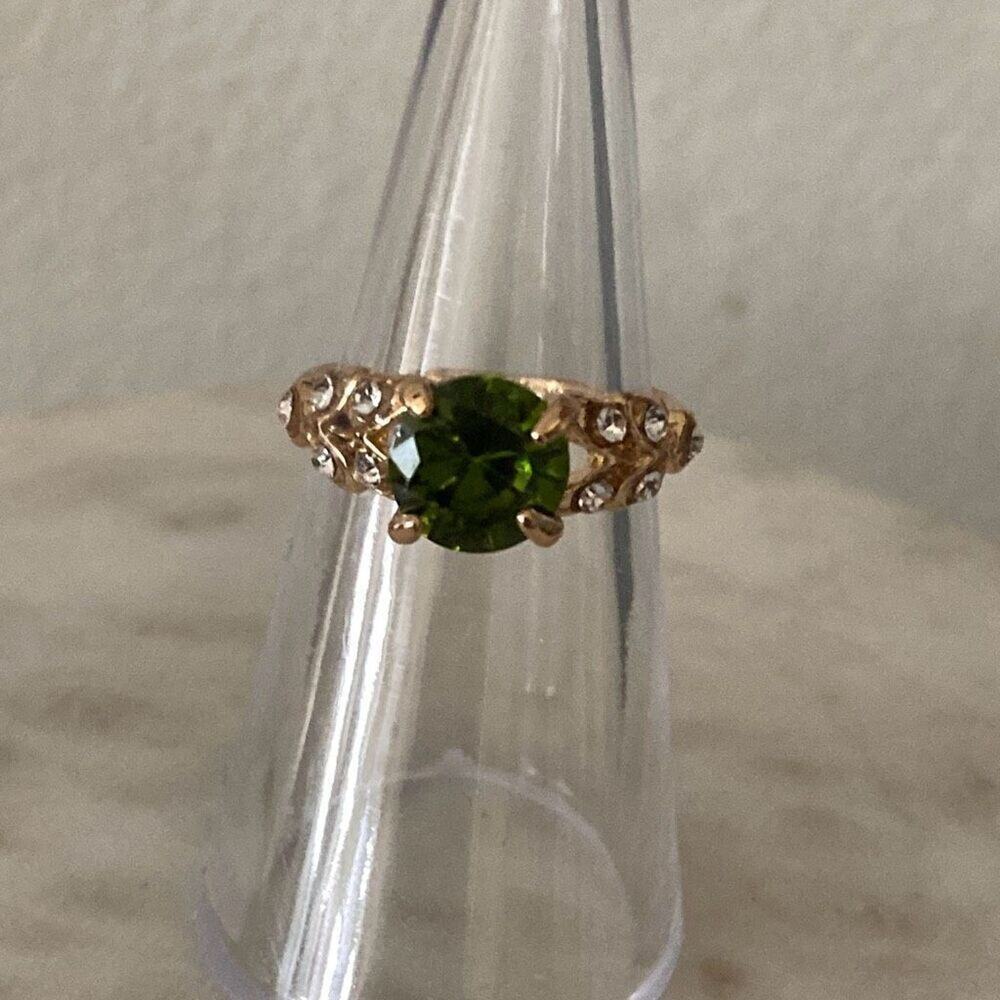 New fashion ring gold tone cz - special occasion wedding engagement holiday